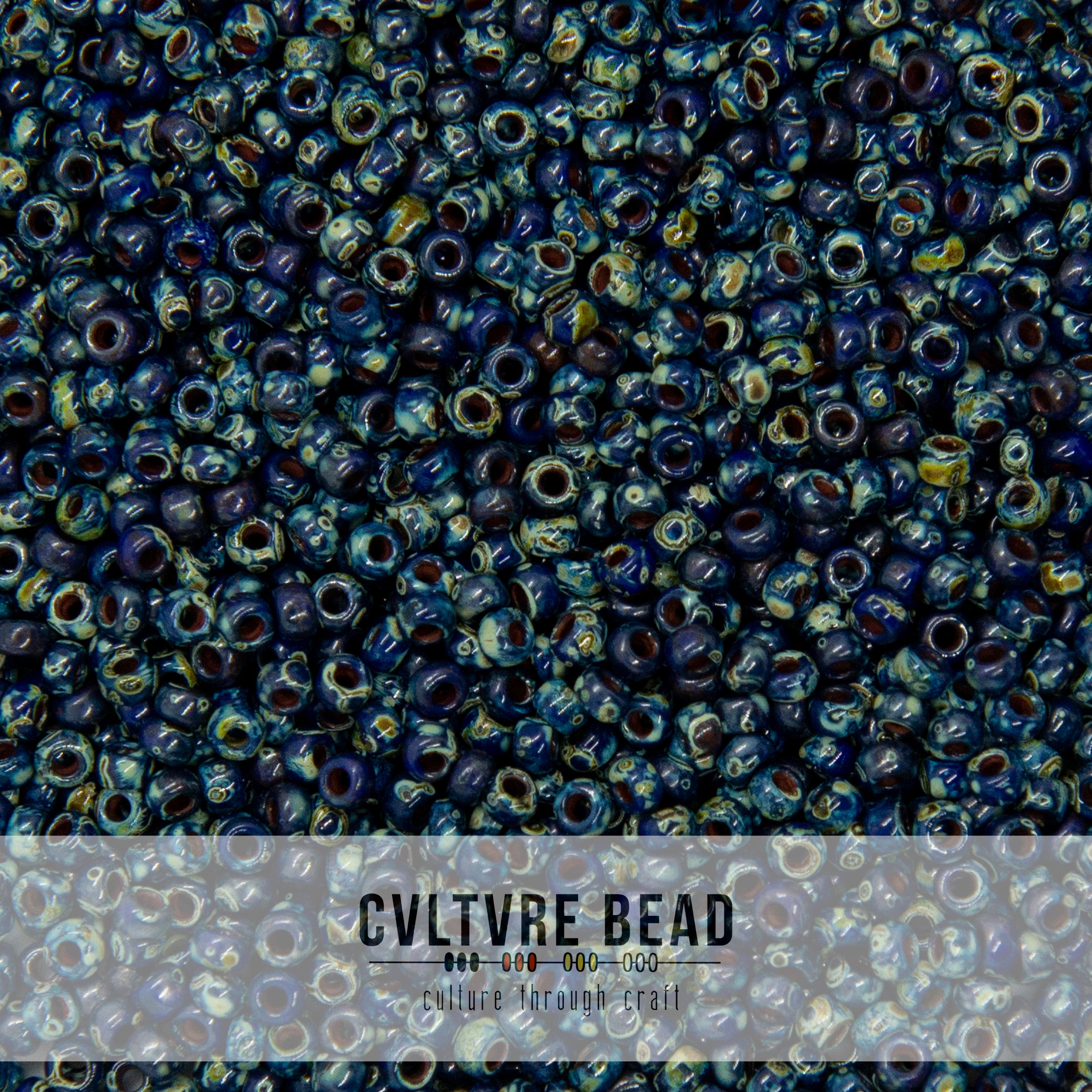 11/0 Picasso Op. Cobalt - 23g - Miyuki Seed Bead